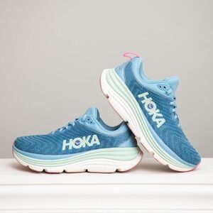 HOKA Gaviota 5 Sz 8 Wide Running Shoes Chunky Sole Athleisure Sporty Fitness Gym
